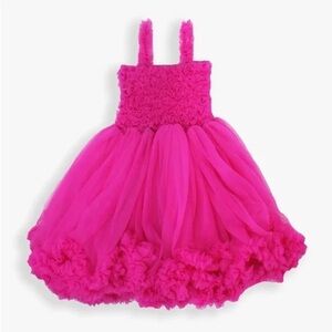 Ruffle Butts Vibrant Pink Tulle Petti Dress